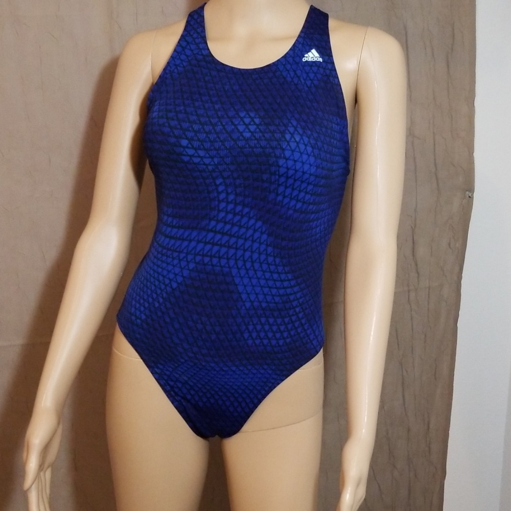 ADIDAS Women's Solid V Back One Piece Swimsuit